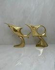 Brass Fish on Stand- A Pair