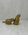 Vintage Brass Beavers-A Pair